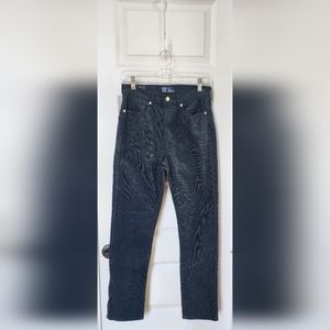 NWT Women's GAP dark gray corduroy jeans, size 2/26R. High-rise, vintage slim.